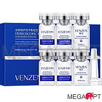 Лечебный комплекс для лица в ампулах Venzen Stereoscopic Repair Lyophilized Powder 3*6 ml/3*200 g