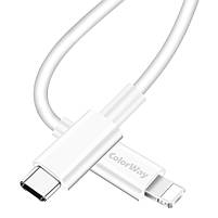 Кабель Colorway Type-C - Apple Lightning (PD Fast Charging) 3.0А 1м білий (CW-CBPDCL032-WH), фото 5