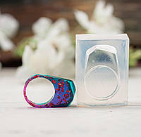 Силиконовый молд для эпоксидной смолы на граненое кольцо (15,5 мм)