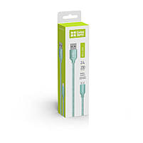 Кабель ColorWay USB - MicroUSB 2.4А 2м мятний (CW-CBUM009-MT), фото 5