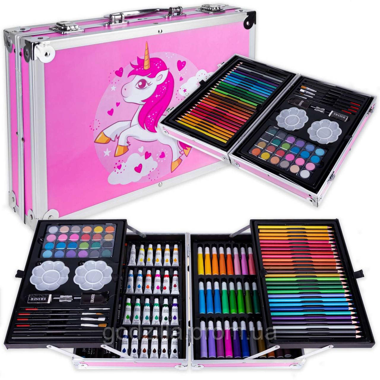 Набір для малювання 145 елементів в кейсі., фото 1