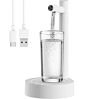 Диспенсер для воды электрический от USB, Белый / Электронная умная помпа / Настольный дозатор для воды