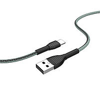 Кабель ColorWay USB - Type-C (braided cloth) 3А 1м сірий (CW-CBUC041-GR), фото 5