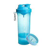 Шейкер спортивний SmartShake Slim 500ml Neon Blue