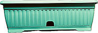 Горшок балконный Терра 50*16 см зеленый 9 л с подставкой Алеана