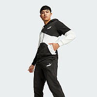 Костюм спортивний чоловічий Puma Power Cat Sweat Suit 675972 01 (чорний з білим, бавовна, фліс, бренд пума)