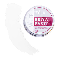 Зола Паста для бровей Белая Brow Paste white Zola, 15 г