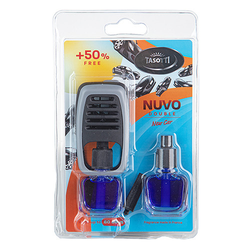 Ароматизатор на дефлектор "Nuvo" Double Blister New Car 8ml (пач. 12 шт) с запаской (102814)