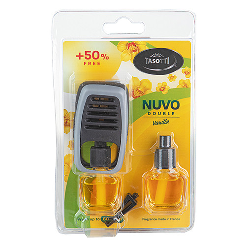 Ароматизатор на дефлектор "Nuvo" Double Blister Vanilla 8ml (пач. 12 шт) с запаской (102816)