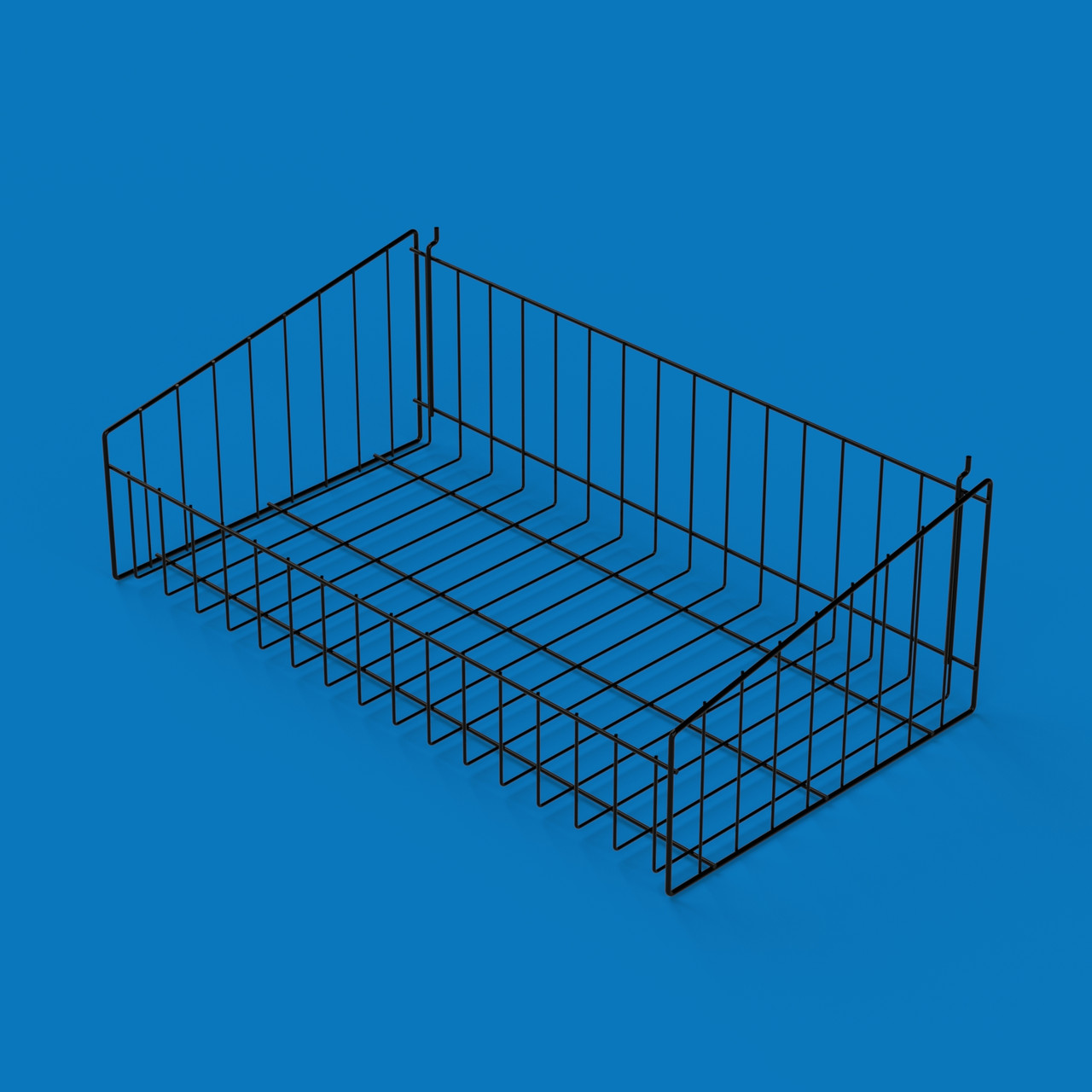 Торговий кошик накопичувальний для стелажа Єва-60, чорний