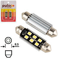 Лампа PULSO/софитная/LED C5W /41мм/CANBUS/9SMD-2835/12v/2,9W/315lm White (LP-41C5W)