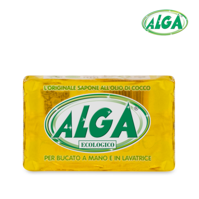 Мыло для стирки и удаления пятен (кусковое) Alga Sapone Ecologico 400 гр - фото 1 - id-p2101386517