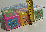 Набір дитячий - кубики малі "Математика 9" / Вчимося рахувати граючи / BS-028/6, фото 5