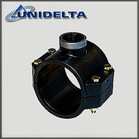 Хомут для врезки Unidelta 25х1/2" PN10 ПНД