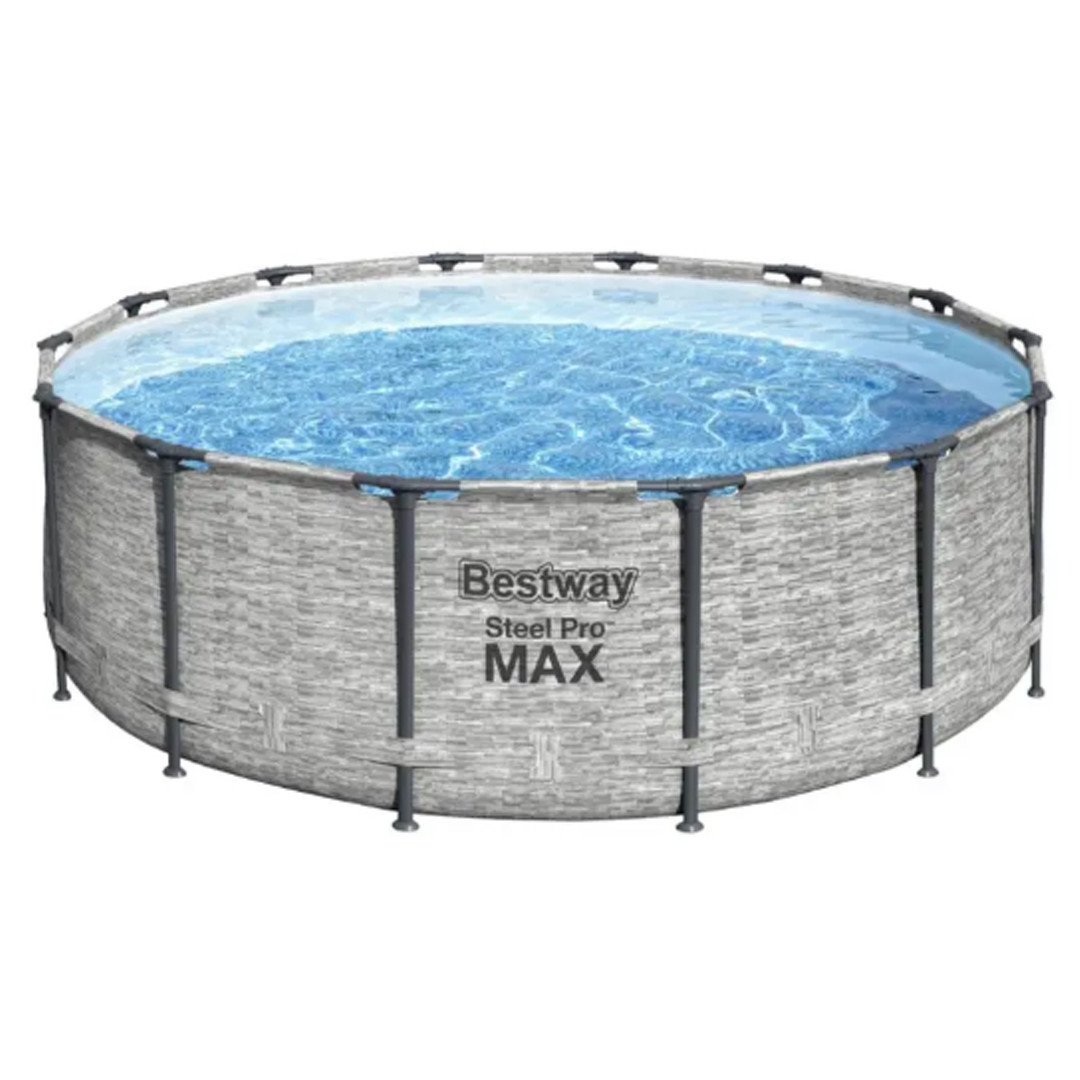 Басейн каркасний круглий Bestway 5619D з картриджним фільтром та сходами 427x122 см на 15232 л серій