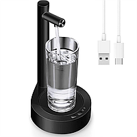 Диспенсер для воды электрический от USB, Черный / Электронная умная помпа / Настольный дозатор для воды