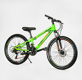 Велосипед спортивний Corso Primary на 24 дюйма, green 24632