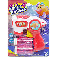Пистолет с мыльными пузырями Super Bubble Красный
