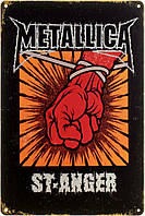 Металлическая табличка / постер "Metallica St. Anger" 20x30см (ms-002996)