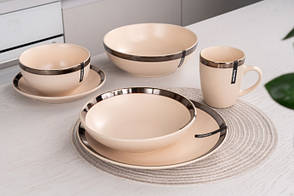 Тарілка обідня ARDESTO Liguria, 26 см, Green bay, фото 3