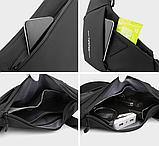 Сумка чоловіча через плече Yafe водонепроникна синя, фото 6