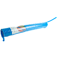 Шланг гибкий PUS (cпиральная трубка) 10*6,5 мм, 10 м, синий