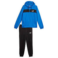 Костюм спортивный мужской Puma Fz Panel Tracksuit 675022 47 (синий с черным, хлопок, флис, бренд пума)