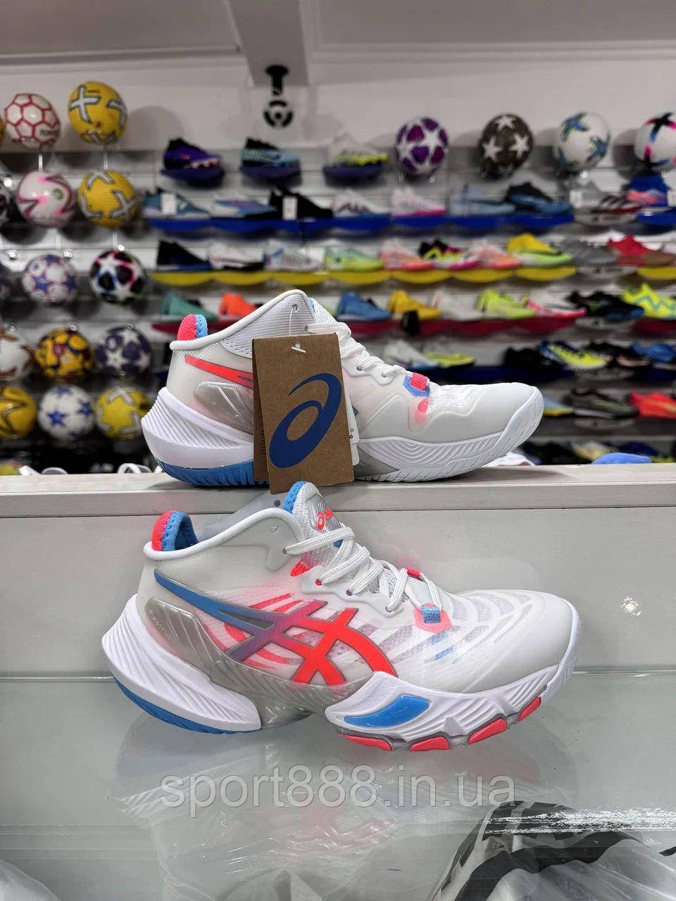 Eur36-46 Волейбольные кроссовки белые с розовым Asics Metarise Tokyo ...