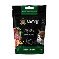 Лакомство мягкое для кошек Savory Digestion 50 г утка с тимьяном