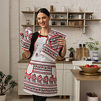 Кухонний набір "Сірий орнамент" 4в1