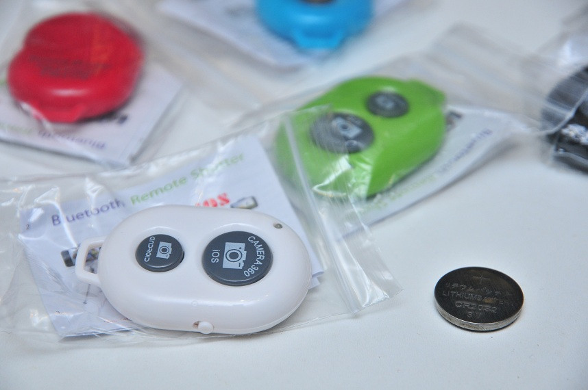 White Bluetooth пульт ДК спускова кнопка IOS Android для селфі блютуз