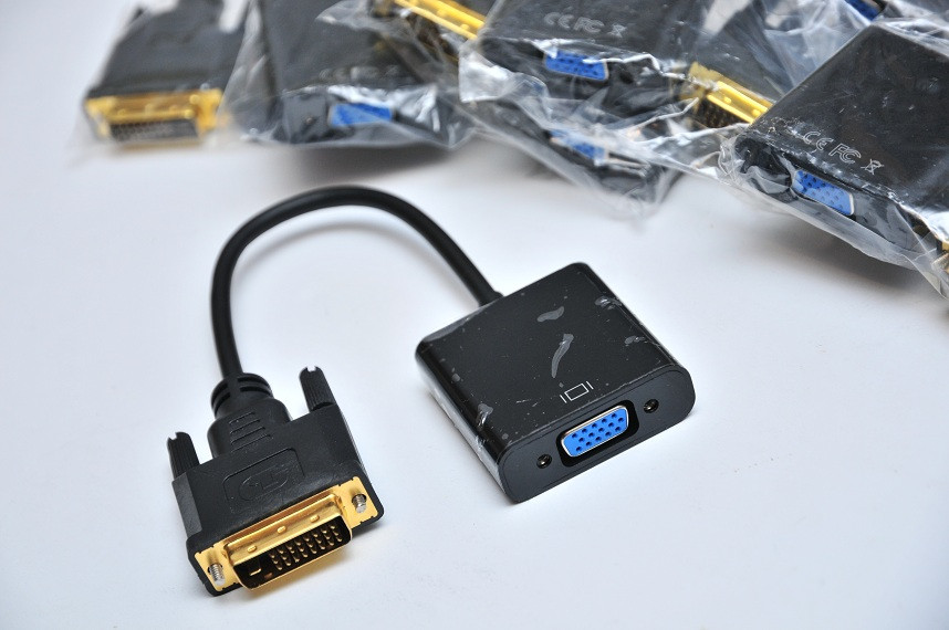 Емулятор монітора DVI-D(24+1) на VGA DVI2VGA конвертер 1080P ЦАП 25pin, фото 1