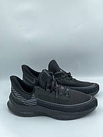 Кроссовки мужские спортивные Nike Zoom Кроссовки стильные для парней Черные кроссовки в сетку Кроссы в сетку