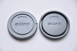 Sony E-mount задня Кришка об'єктива+заглушка байонета NEX, Sony