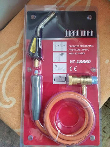 Зварювальний пальник (мап газ) НТ-1S660 з п'єзопідпалом BF, фото 1