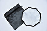 Софтбокс Октагон 20 см, для накамерного спалаху, розсіювач Октабокс З ЧОХЛОМ, фото 3