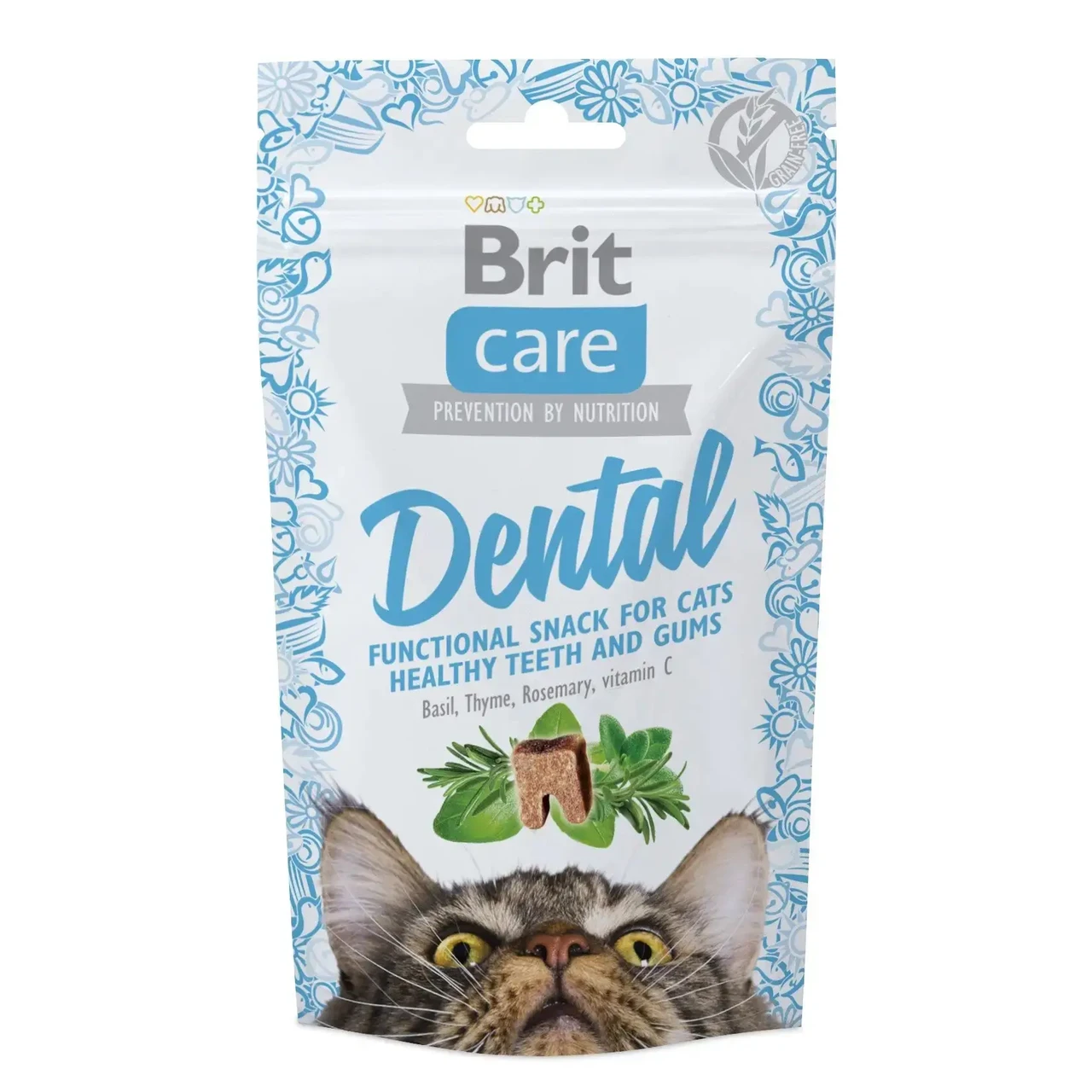 Ласощі для кішок Brit Care Functional Snack Dental 50 г для зубів
