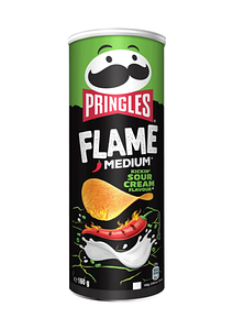Pringles Flame Medium Kickin' Sour Cream 160g 1/9