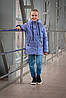 Куртка демі для дівчинки «Мірабель» блакитна 134, фото 3