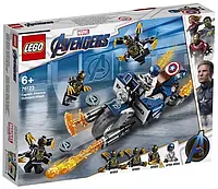 Конструктор LEGO Marvel Super Heroes Капитан Америка: Атака Аутрайдеров 76123