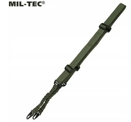 Ремінь двоточковий Олива Mil-Tec TACTICAL TRAGEGURT M.BUNGEE 2-POINT OLIV (16185101), фото 1
