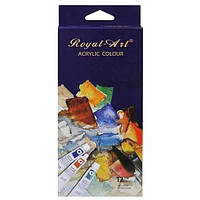 Акрилові фарби художні 12 кольорів по 12мл в тюбиках "Royal Art"