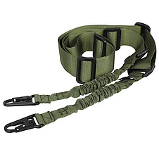 Ремінь двоточковий Олива Mil-Tec TACTICAL TRAGEGURT M.BUNGEE 2-POINT OLIV (16185101), фото 3