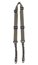 Ремінь двоточковий Олива Mil-Tec TACTICAL TRAGEGURT M.BUNGEE 2-POINT OLIV (16185101), фото 4