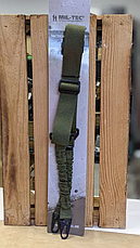 Ремінь двоточковий Олива Mil-Tec TACTICAL TRAGEGURT M.BUNGEE 2-POINT OLIV (16185101), фото 6