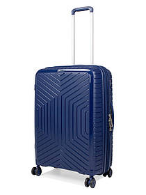 Валіза середня M поліпропілен синя 67х47х26(+5)см/83л/3.7кг/Snowball