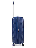 Набір валіз Франція (L M S-3шт) поліпропілен синій/Snowball 20103, фото 3