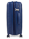 Валіза середня M поліпропілен синя 67х47х26(+5)см/83л/3.7кг/Snowball, фото 8