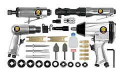 Пневмоінструмент 4 в 1 Vorel 33 предмети у валізі