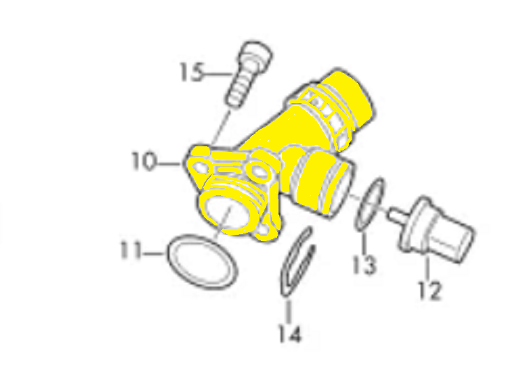 06F121133A Audi, Skoda, VW Фланець (під замовлення) з нержавіючої сталі